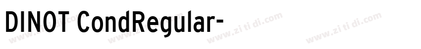 DINOT CondRegular字体转换